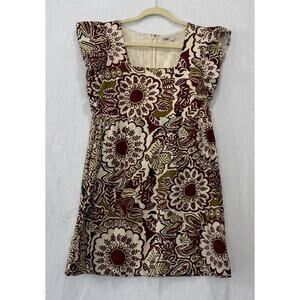 Faherty Square Neck Midi Dress 100% Cotton Size Small